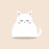 Sleepy Cat Desk Figure