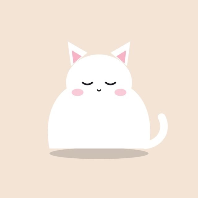 Sleepy Cat Desk Figure